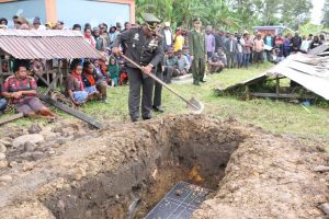 Dandim 1702/JWY Pimpin Upacara Pemakaman Salahsatu Prajurit Terbaiknya