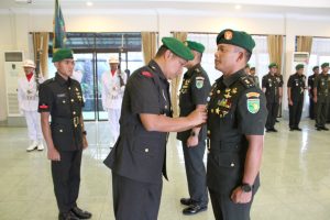 Kasrem 172/PWY Pimpin Penyerahan Jabatan Kasiops dan Kasipers