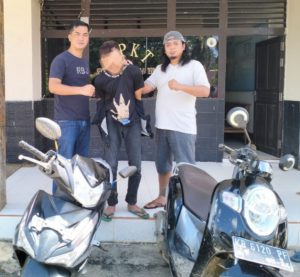 Tak Menunggu Lama Polsek Air Besar Bekuk Pelaku Curanmor di 2 TKP