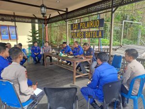 Kasat Polairud Melaksanakan Kegiatan Anev personel Sat Polairud Polres Batola