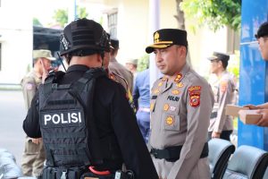 Kapolres Majalengka Pimpin Apel Pergeseran Pasukan, Siap Amankan Pilkades Serentak 2023 di Kabupaten Majalengka