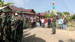 Dandim 1002/HST Berikan Semangat dan motivasi Kepada Anggota Satgas TMMD