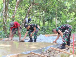 Jalan Tani Sasaran TMMD di Desa Hapulang Capai 63,6 Persen