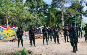 Apel Pagi Awali Kerja Satgas TMMD di Hapulang