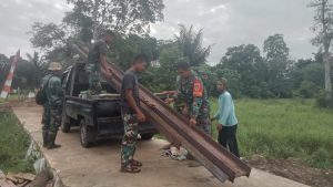 Berpacu Dengan Waktu, Besi Rangka Jembatan Di Datangkan