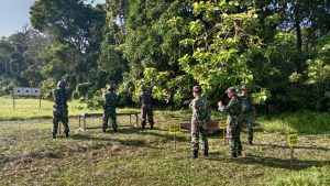 Tingkatkan Profesionalisme Keprajuritan, Kodim 1002/HST Latihan Menembak