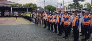 Personel TNI Polri Dan Pemkab HST Apel Pengamanan Malam Idul Adha 1444 H