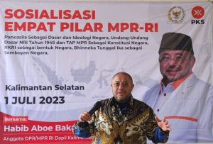 Aboe Bakar Minta Warga Waspada Karhutla, dalam acara Sosialisasi 4 Pilar MPR RI di Tabalong