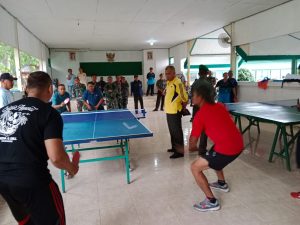Sambut HUT Ke-65 Kodam VI/Mulawarman, Kodim 1002/HST Gelar Lomba Tenis Meja