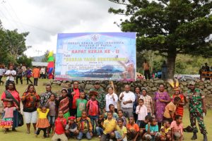 Tingkatkan Harmonisasi Beragama, Dandim 1702/JWY Hadir Dalam Rapat Kerja GKII Papua Pegunungan