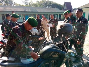 Pemeriksaan Kendaraan Dinas Babinsa Kodim 1002/HST