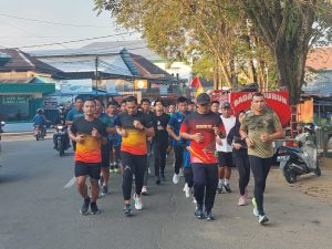 Dandim 1002/HST Road To Color Run 7,8K 2023 Bersama MURAKATA Runner