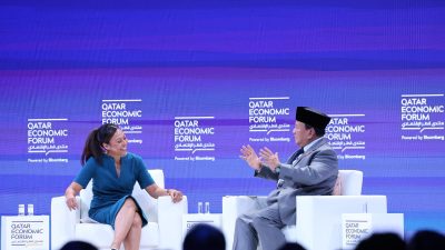 Menhan Prabowo Menjadi Pembicara di Qatar Economic Forum Bahas Pembangunan Negara