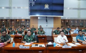 Panglima TNI Bersama Wamenhan RI Hadiri Rapat Kerja di DPR RI