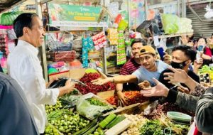 Presiden Jokowi Kunjungi Pasar Depok, Cek Harga Kebutuhan Pokok