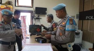 Sidak, Sipropam Cek Senpi dan Ruang Tahanan Polsek Klungkung