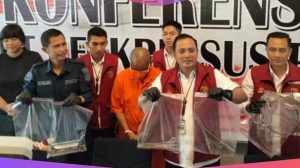 Konferensi Pers: Dit Reskrimsus Polda Bali, Ungkap Residivis Praktik Aborsi