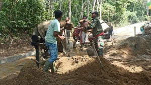 Kompak, TNI-RAKYAT di lokasi TMMD Ke-116 Kodim 1002/HST
