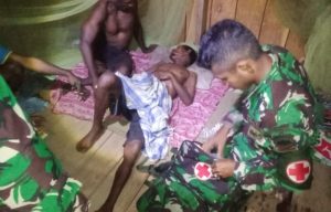 Ciptakan Stabilitas Keamanan, Satgas Yonif 122/TS Melaksanakan Sweeping Disepanjang Jalan raya Distrik Muara Tami Papua