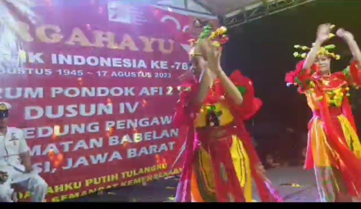 Gebyar HUT kemerdekaan RI ke-78 didusun 4 perum pondok AFI 2.