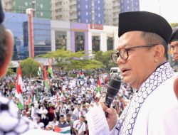 Jalan Ahmad Yani Bekasi Dipenuhi Lautan Manusia,  Dukung Kemerdekaan  Palestina