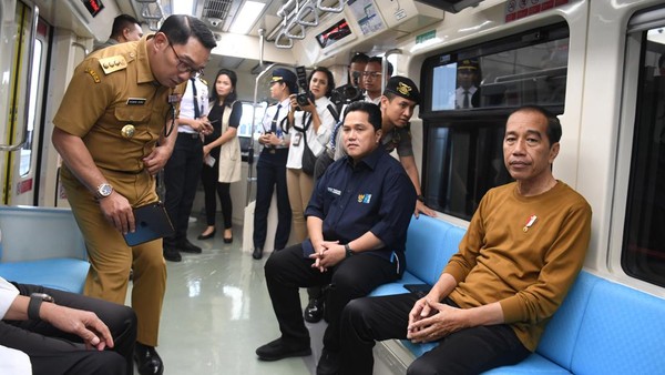 Foto:(Detik) Jokowi Minta Pendukung Transportasi Publik Terintegrasi